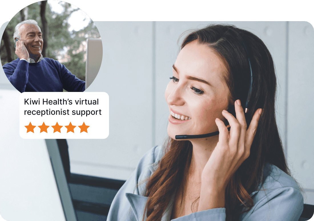 Medically trained virtual receptionist