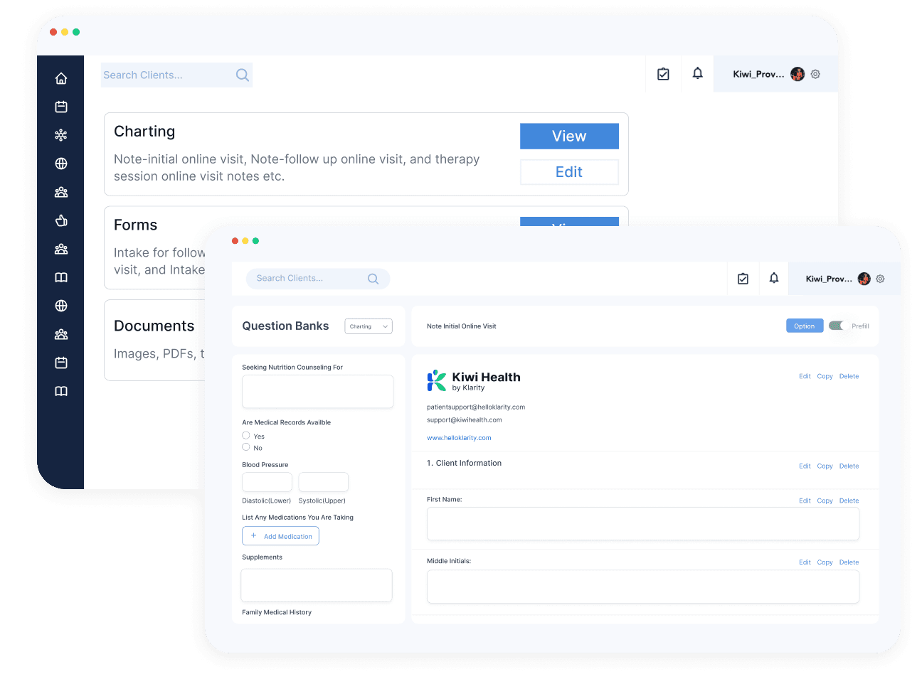 Efficient record management: Forms, charting, and templates