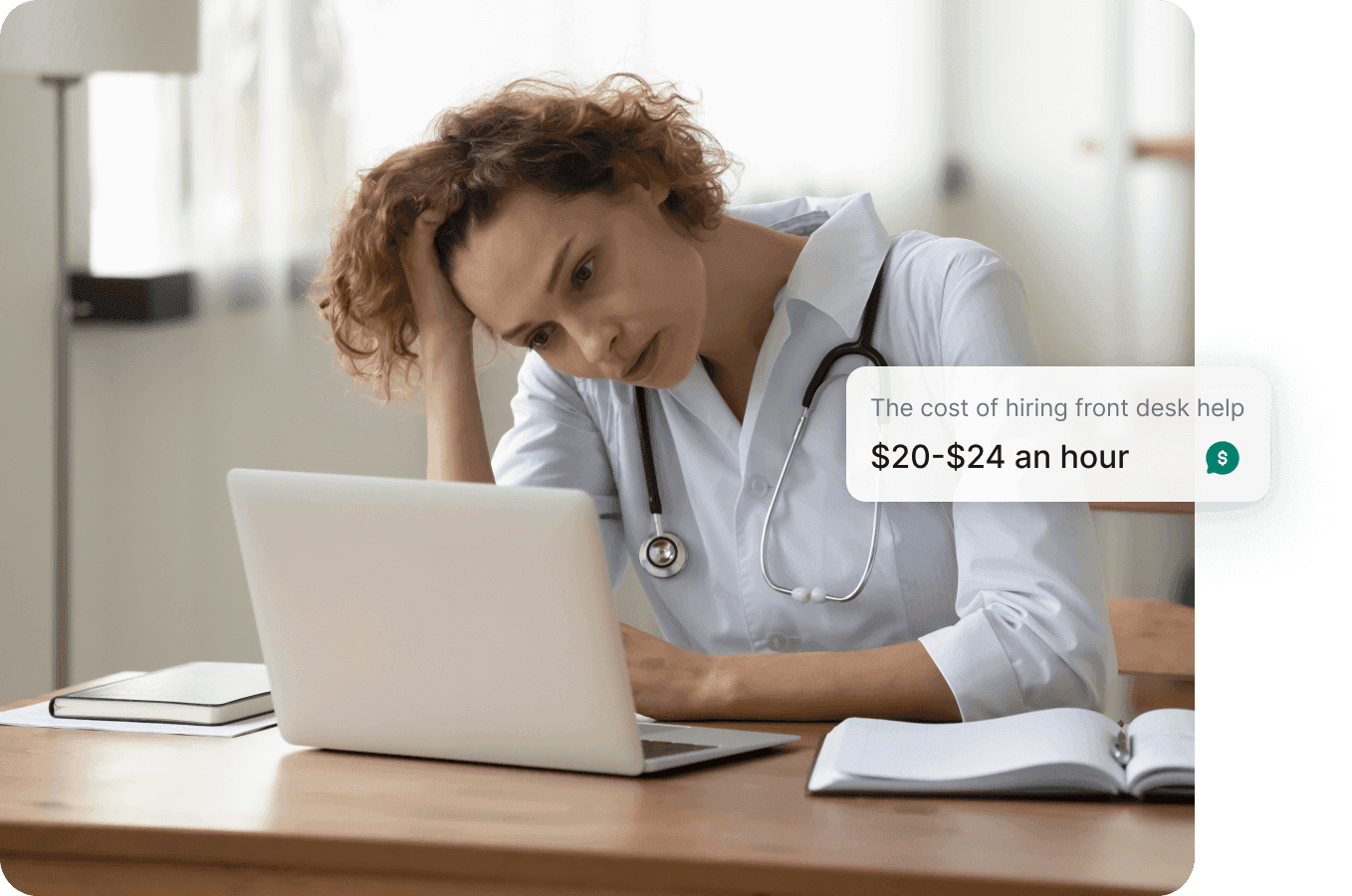 The cost of hiring front desk staff